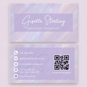 Luxe Opal Holografische Spa Professional Visitekaartje