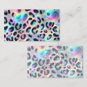 Luxe Opal Iridiscerende Stijl Visitekaartje (Voorkant / Achterkant)