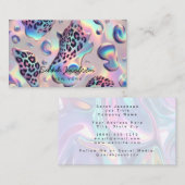 Luxe Opal Iridiscerende Stijl Visitekaartje (Voorkant / Achterkant)