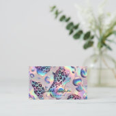 Luxe Opal Iridiscerende Stijl Visitekaartje (Staand voorkant)