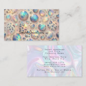 Luxe Opal Iridiscerende Stijl Visitekaartje (Voorkant / Achterkant)