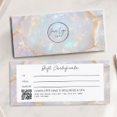 Luxe Opal Logo QR Code Cadeaubon