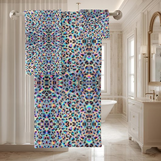 Luxe Opal | Luipaardprint Handdoekenset Bad Handdoek