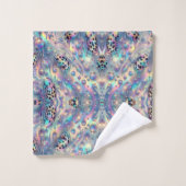 Luxe Opal Luipaardprint Patroon Bad Handdoek (Wasdoekje)