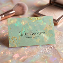 Luxe Opal Steen Zakelijke Kaart Ontwerp