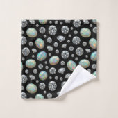 Luxe Opalen en Diamanten Handdoekenset Bad Handdoek (Wasdoekje)