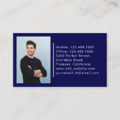 Luxe Openbaar Vervoer Taxi Car Service foto Visitekaartje (Achterkant)