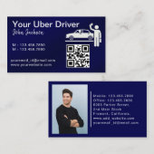 Luxe Openbaar Vervoer Taxi Car Service foto Visitekaartje (Voorkant / Achterkant)