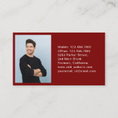 Luxe Openbaar Vervoer Taxi Car Service foto Visitekaartje (Achterkant)