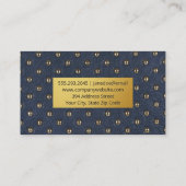 Luxe opgerold materiaal visitekaartje (Achterkant)