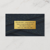 Luxe opgerold materiaal visitekaartje (Achterkant)