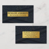 Luxe opgerold materiaal visitekaartje (Voorkant / Achterkant)