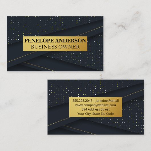 Luxe opgerold materiaal visitekaartje (Voorkant / Achterkant)