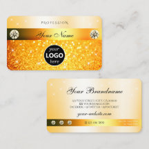 Luxe Oranje glitter Sparkelende Stars met Logo