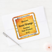 Luxe Oranje glitter Sparkle Stars Product Labels (Envelop)