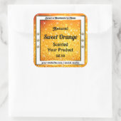 Luxe Oranje glitter Sparkle Stars Product Labels (Tas)