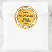 Luxe Oranje glitter Sparkle Stars Product Labels (Tas)