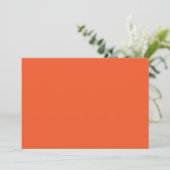 Luxe Oranje Minimalistische Uitnodigingen (Staand voorkant)