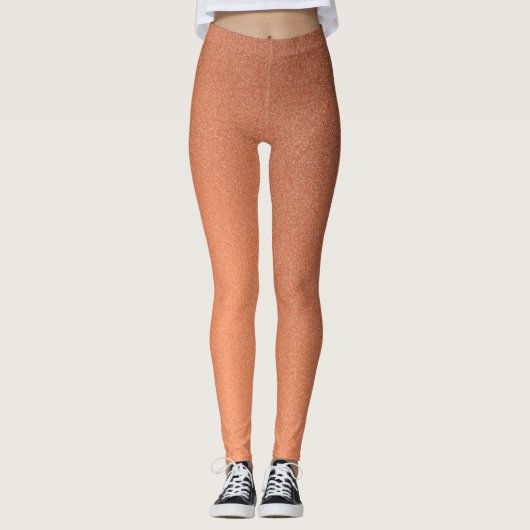 Luxe Oranje Silver-Leggings Leggings (Voorkant)