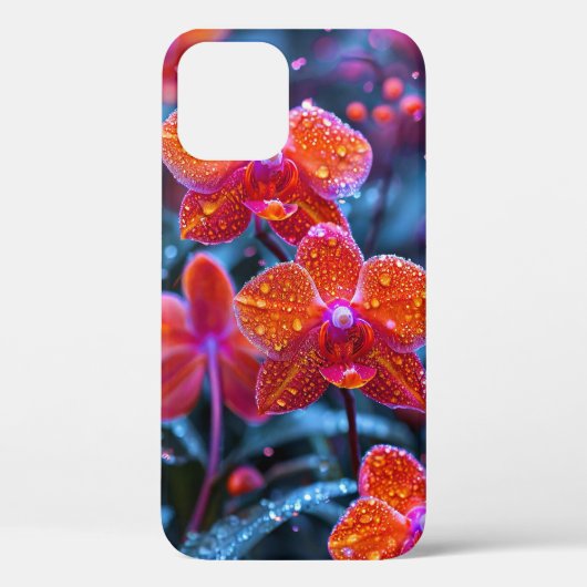Luxe orchidee bloem natuur geïnspireerd Case-Mate iPhone case (Achterkant)