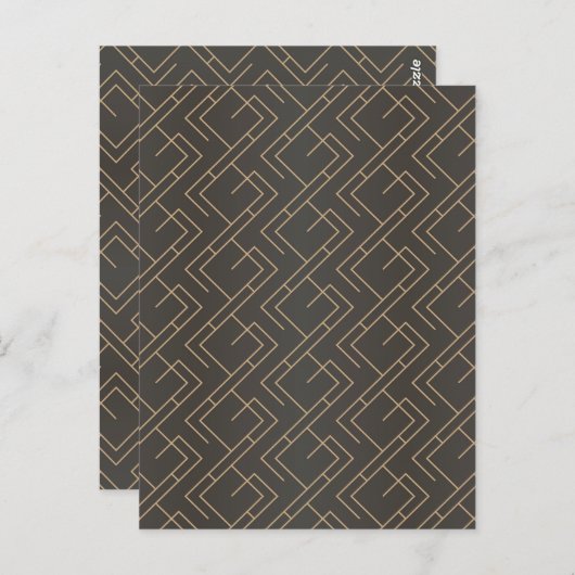 Luxe Ornamenten 19 Briefkaart (Voorkant / Achterkant)