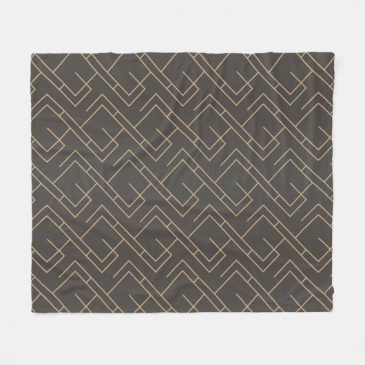 Luxe Ornamenten 19 Fleece Deken (Voorkant (Horizontaal))