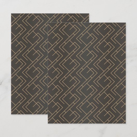 Luxe Ornamenten 19 Notitiekaartje (Voorkant / Achterkant)