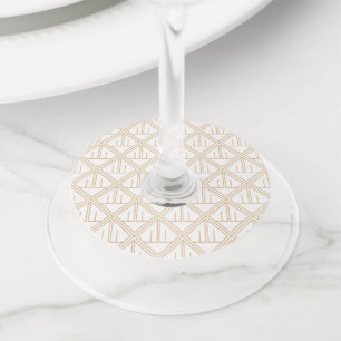 Luxe Ornamenten 20 Wijnglaslabel