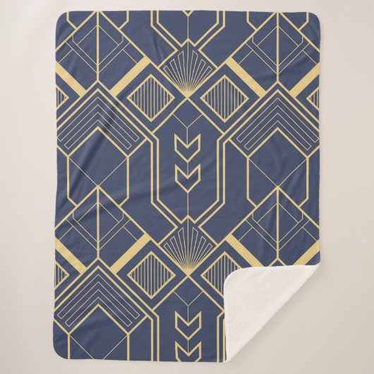 Luxe Ornamenten 60 Sherpa Deken (Voorkant)