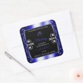 Luxe Ornamenten - Zwarte en Blauwe Etiketten (Envelop)