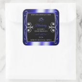 Luxe Ornamenten - Zwarte en Blauwe Etiketten (Tas)