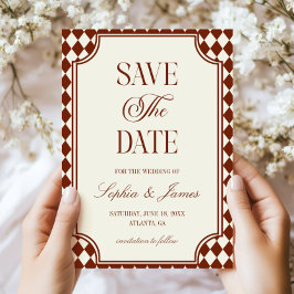 Luxe Oud Geld Bourgondië Ivoor Vintage Trouwen Save The Date