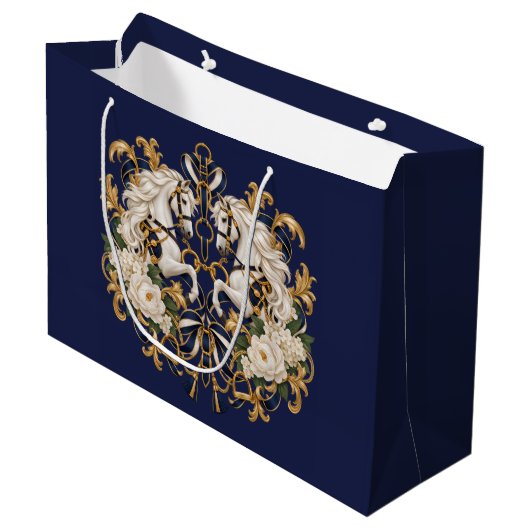 Luxe paardendruk cadeautas (Voorkant Gekanteld)