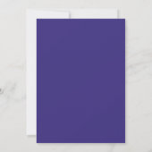 Luxe Paars & Gouden Abstracte Save The Date Kaart (Achterkant)