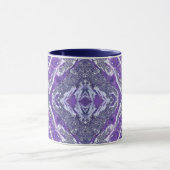 Luxe Paarse Amethyst Geode Agate Nep Glitter Co Mok (Midden)