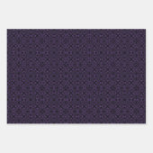 Luxe Paarse Damask Pattern Inpakpapier Vel (Voorkant 3)