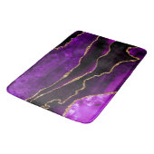 Luxe Paarse en Gouden Glitter Agate Badmat (Gekanteld)