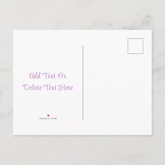 Luxe Paarse en Lavendel Wisteria Save The Date Aankondigingskaart (Achterkant)