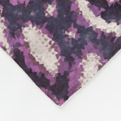 Luxe paarse en tint-vouw naadloos patroon fleece deken (Hoek)
