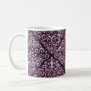 Luxe paarse en tint-vouw naadloos patroon koffiemok