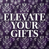 Luxe Paarse en zilveren kerstpatroon Inpakpapier Vel