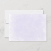 Luxe Paarse Floral Wedding RSVP Kaarten (Achterkant)