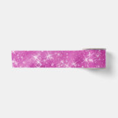 Luxe Paarse Glitter Sterren Glitteren Satijnen Lint (Voorkant)