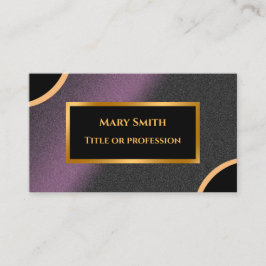 Luxe Paarse Gold Professional Visitekaartje