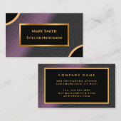 Luxe Paarse Gold Professional Visitekaartje (Voorkant / Achterkant)