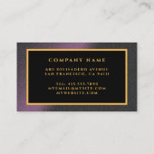 Luxe Paarse Gold Professional Visitekaartje (Achterkant)