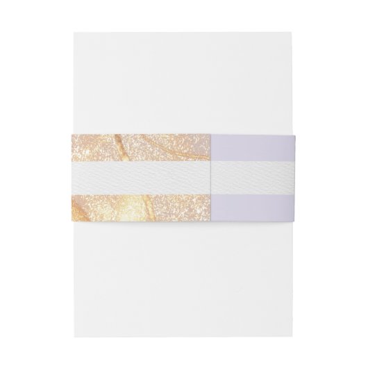 Luxe Paarse & Golden Abstract Uitnodigingen Wikkel (Achterkant Voorbeeld)