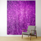 Luxe Paarse Goud Glitters Wandkleed (In situ)