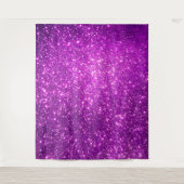 Luxe Paarse Goud Glitters Wandkleed (Voorkant)