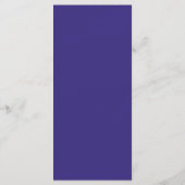 Luxe Paarse & Gouden Abstracte Gastennaam Diner Menu (Achterkant)